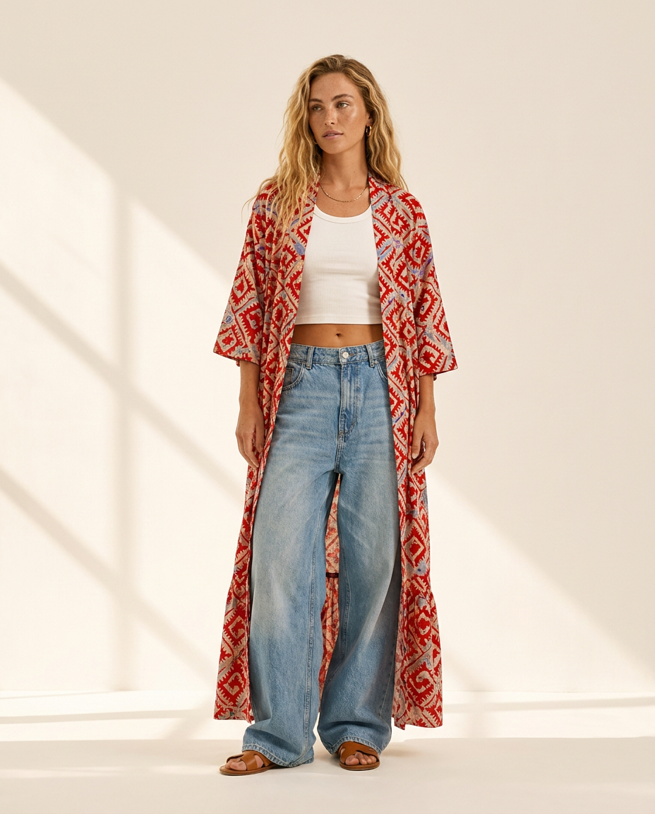 Crimson Tide Kimono